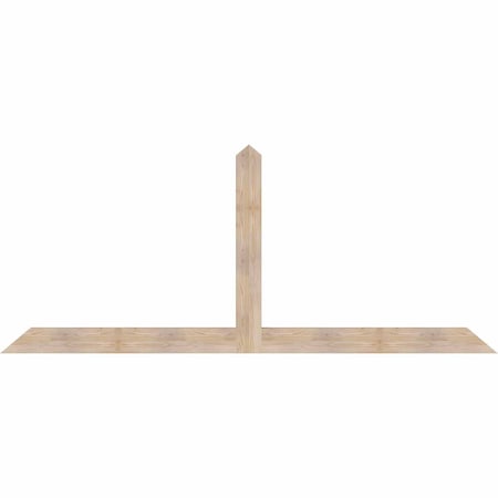 Ekena Millwork Portland Smooth Timber Gable Bracket, Douglas Fir, 108"W x 45"H x 3 1/2"D x 5 1/2"F, 10/12 Pitch GBW108X45X0406POR00SDF